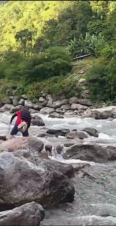 cast net fishing in Nepal |