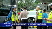 Ringsek! Mobil Sedan Tabrak Pembatas Jalan di Bundaran HI Usai Rayakan Tahun Baru | KOMPAS PETANG