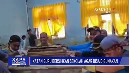 IGI Aceh Gotong Royong Bersih-Bersih Sekolah Terdampak Bencana | SAPA MALAM
