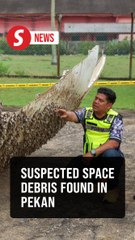 Suspected outer space debris found on Pekan beach