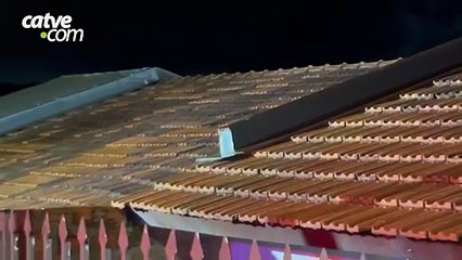 Princípio de incêndio atinge casa no bairro Esmeralda, em Cascavel