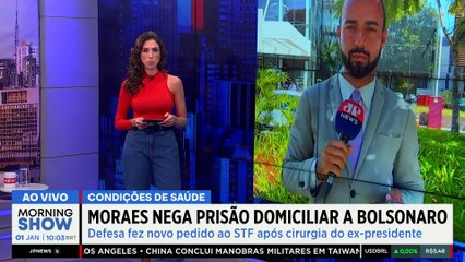 Moraes NEGA PRISÃO DOMICILIAR a Bolsonaro: Sua SAÚDE está em RISCO?