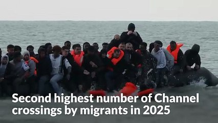 Second highest number of Channel crossings by migrants recorded in 2025