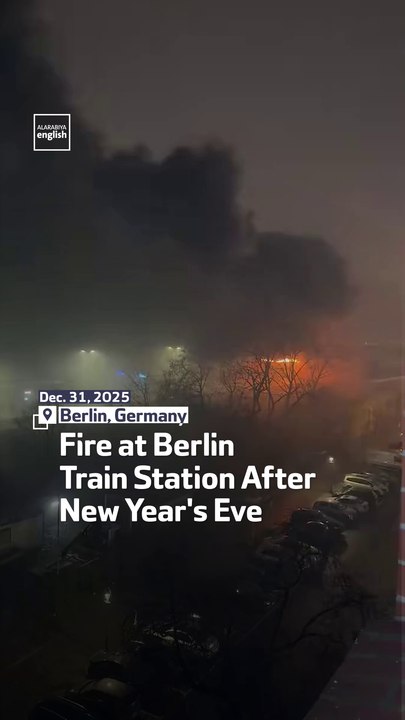 Fire at Berlin Train Station After New Year's Eve