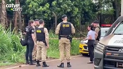 Roupas do suspeito de homicídio são encontradas escondidas em bueiro em Cascavel