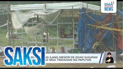 11 kabilang ang ilang menor de edad, sugatan sa pagsabog ng mga tindahan ng paputok | Saksi