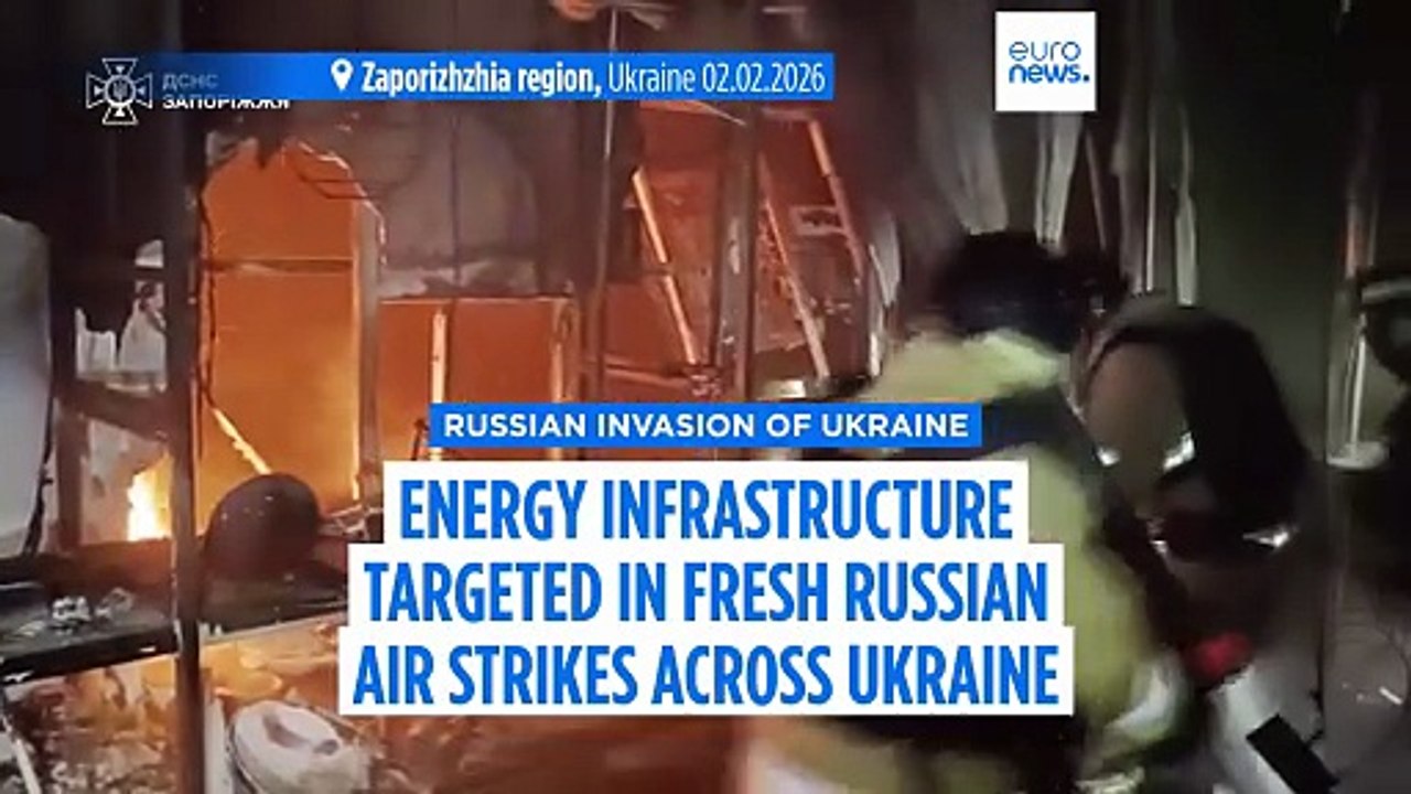 Russia launches one of its largest drone attacks on Ukraine's Zaporizhzhia