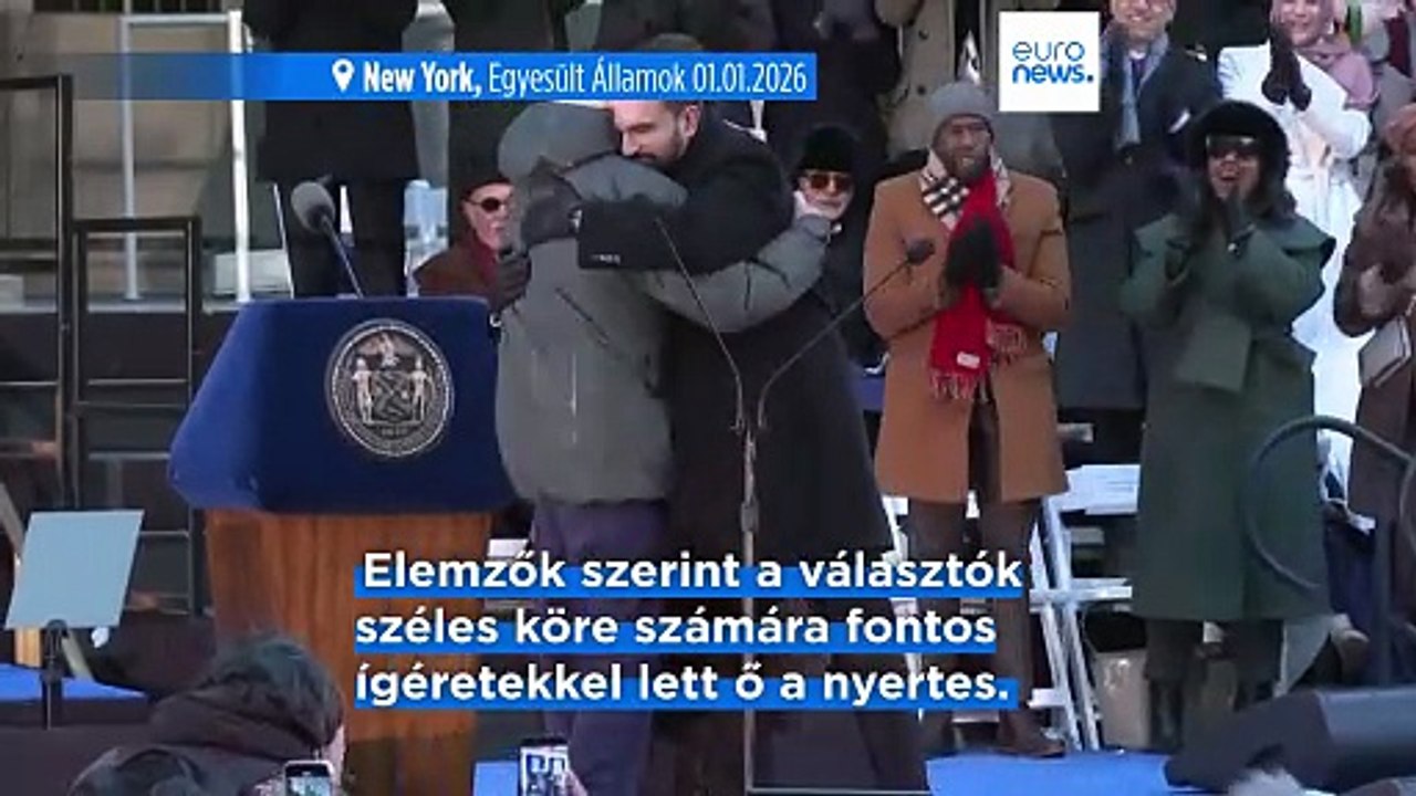Zohran Mamdani New York-i polgármester a Koránra tette le hivatali esküjét