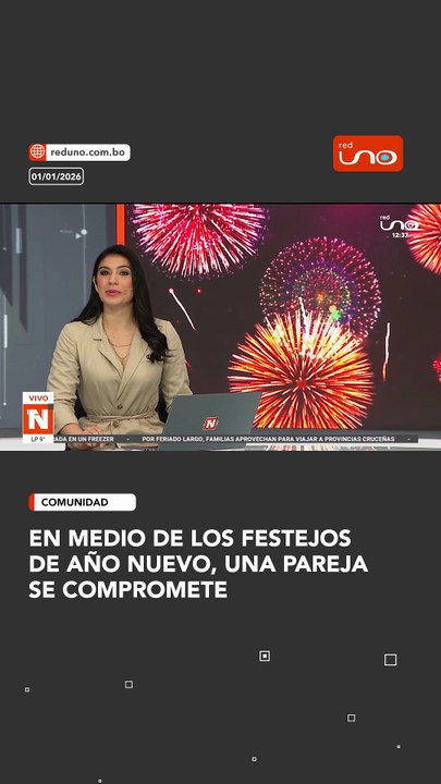 ¡Se comprometieron frente a todos, celebrando amor y Año Nuevo al mismo tiempo!