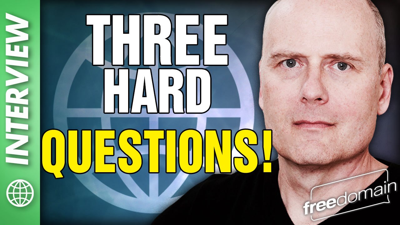 Three HARD Questions! Stefan Molyneux Interviewed