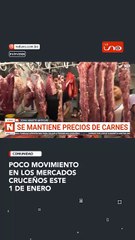 Poco movimiento en los mercados cruceños este 1 de enero