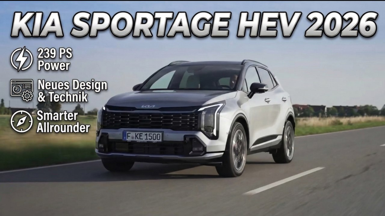 239 PS & smarter Allrounder: Das kann der neue Kia Sportage HEV (2026)