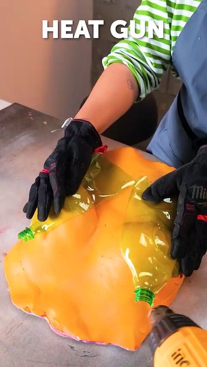 Beautiful plastic bra made out of recycled bottles ♻️