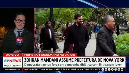 Zohran Mamdani assume Prefeitura de Nova York | TEMPO REAL