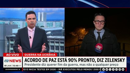 Guerra na Ucrânia: acordo de paz está 90% pronto, diz Zelensky | TEMPO REAL