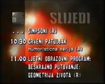 HRT 1 ljeto 1998. - TV raspored i reklama