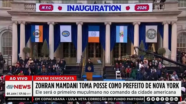 JOVEM DEMOCRATA! Zohran Mamdani toma posse como prefeito de Nova York