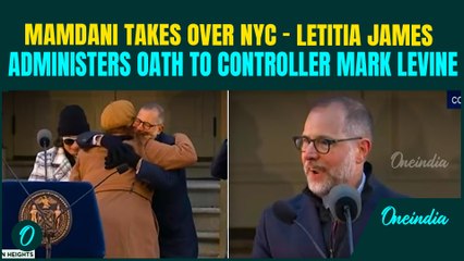 NYC Mayor Zohran Mamdani’s GRAND Inauguration: Letitia James Swears-In NYC Controller Mark Levine