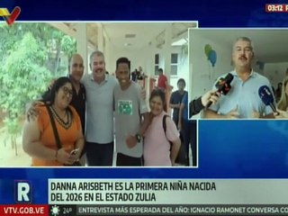 Entregan canastas a la primera recién nacida Danna Arisbeth en el Zulia