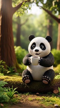 Cute Teddy Bear Enjoying Coffee in the Jungle ☕🐻🌿 Cartoon Teddy Bear Drinking Coffee in the Jungle Relaxing Coffee Time with Teddy Bear in the Jungle Adorable Teddy Bear’s Jungle Coffee Break Cartoon Teddy Bear | Coffee Time in the Wild Peaceful Jungle