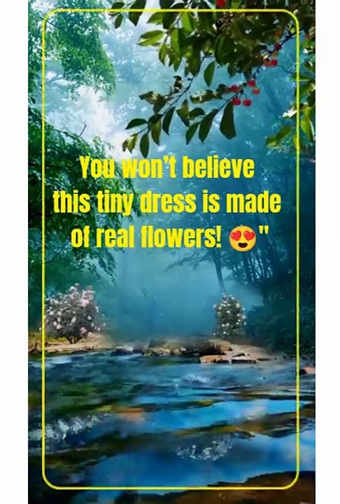 "This baby is rocking a dress that’s straight out of a garden! 🌷✨"