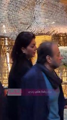 سولاف فواخرجي ووفاء عامر وصلاح عبد الله وماجد الكدواني في عزاء والدة هاني رمزي