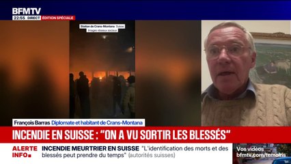 Incendie mortel dans un bar à Crans-Montana: "C'est une tragédie", déplore François Barras, diplomate et habitant de la ville