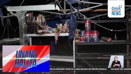 BFP – Ilang nagtitinda ng paputok, posibleng nasa likod ng sunog sa hile-hilerang tindahan | Unang Balita
