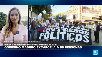 Informe desde Caracas: Gobierno Maduro libera a 88 personas detenidas en protestas de 2024