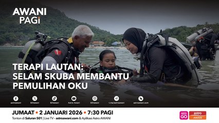 AWANI Pagi: Terapi Lautan | Selam skuba membantu pemulihan OKU