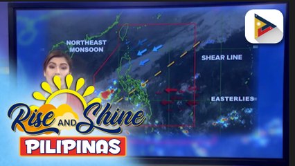 Amihan, magdadala ng mga pag-ulan sa malaking bahagi ng Luzon; easterlies, nakaaapekto sa nalalabing bahagi ng Visayas at Mindanao