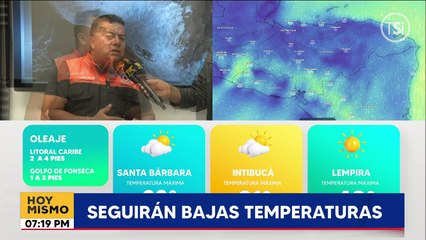 Bajas temperaturas seguirán en Honduras, pronostica Cenaos