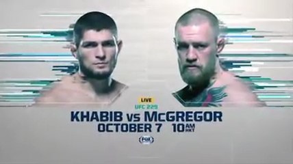 UFC 229 on FOX Sports : Conor McGregor vs Khabib Nurmagomedov