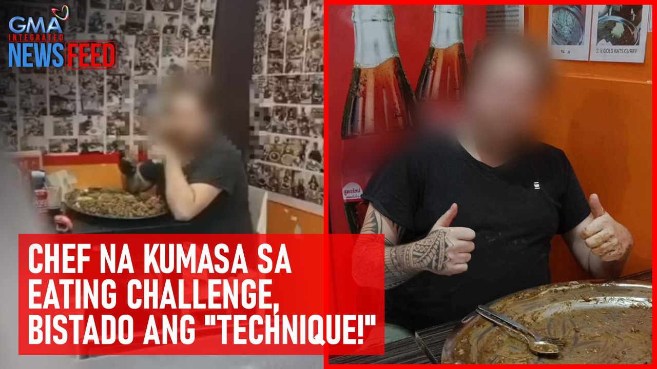 Chef na kumasa sa eating challenge, bistado ang "technique!" | GMA Integrated Newsfeed