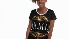 Camiseta técnica negra para mujer – colección J.A.M.L