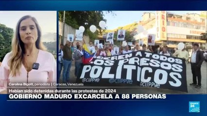 Informe desde Caracas: Gobierno Maduro libera a 88 personas detenidas en protestas de 2024