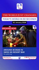 Around 40 dead in Swiss ski resort bar fire, police say