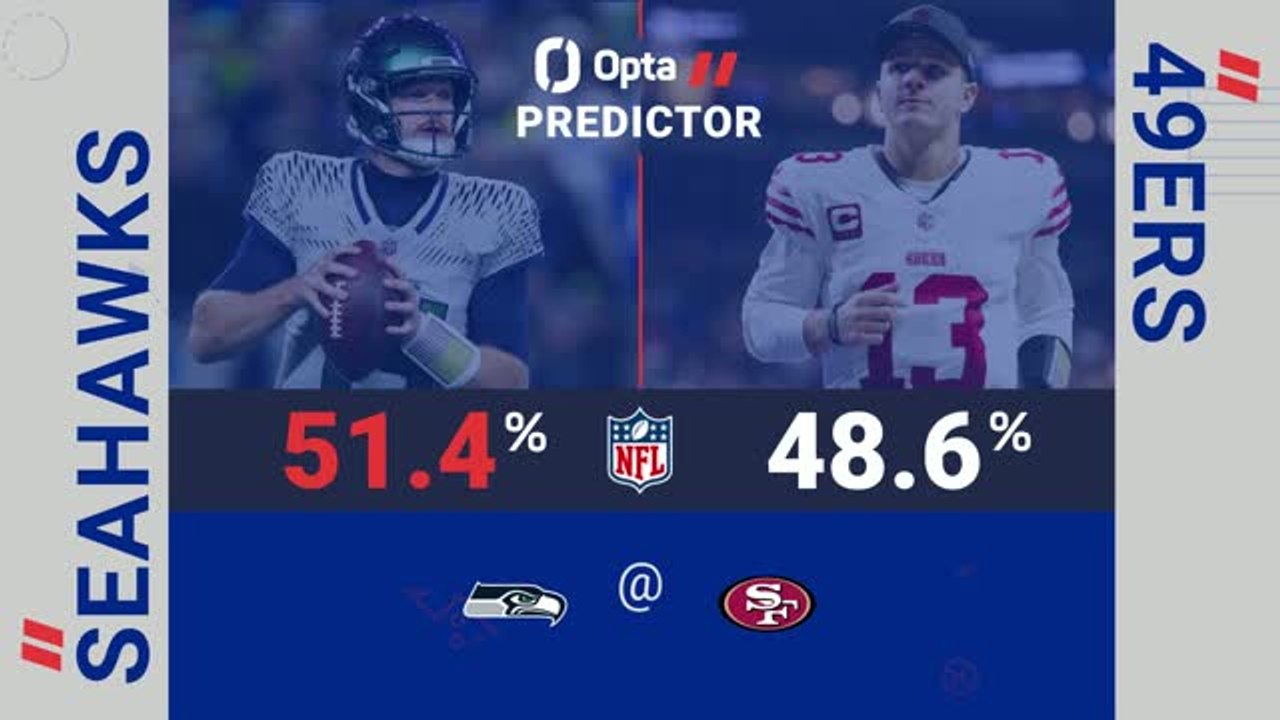 Seattle Seahawks @ San Francisco 49ers - Opta Predictor