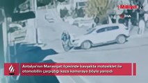 Kaza göz göre göre geldi! Motosikletliyi fark etmeyen sürücü...