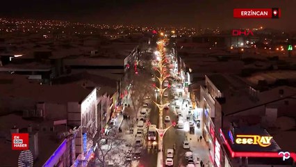 Erzincan drone kamerası ile görüntülendi