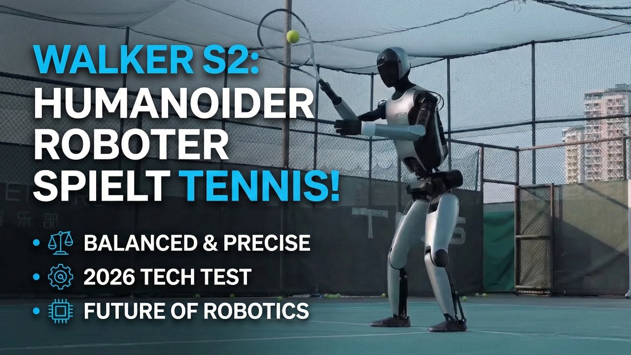 Tennis mit Robotern? Walker S2 zeigt die Zukunft der Robotik