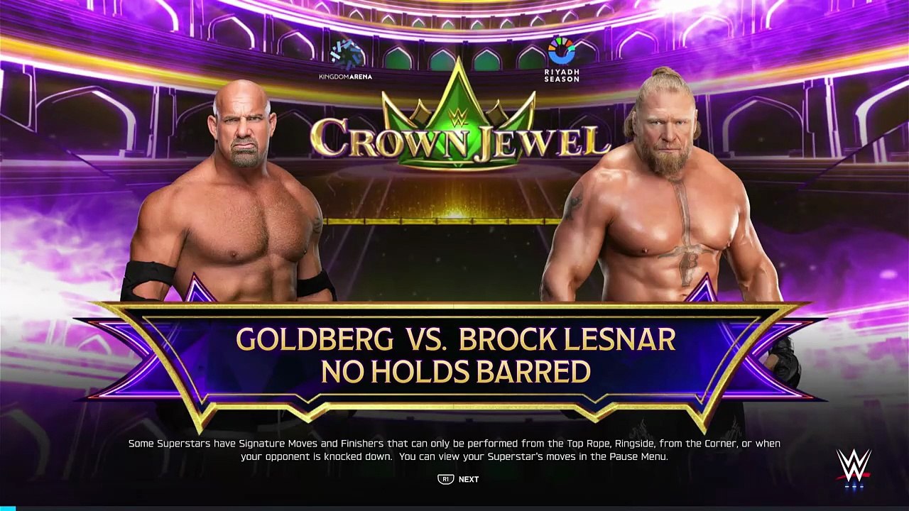 WWE 2K25 - Goldberg vs. Brock Lesnar