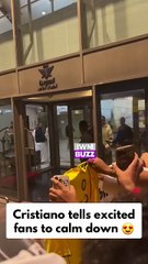 Cristiano Ronaldo takes time to sign autographs for fans as he arrives in Jeddah with the Al Nassr delegation. The football superstar received a warm welcome at the airport.