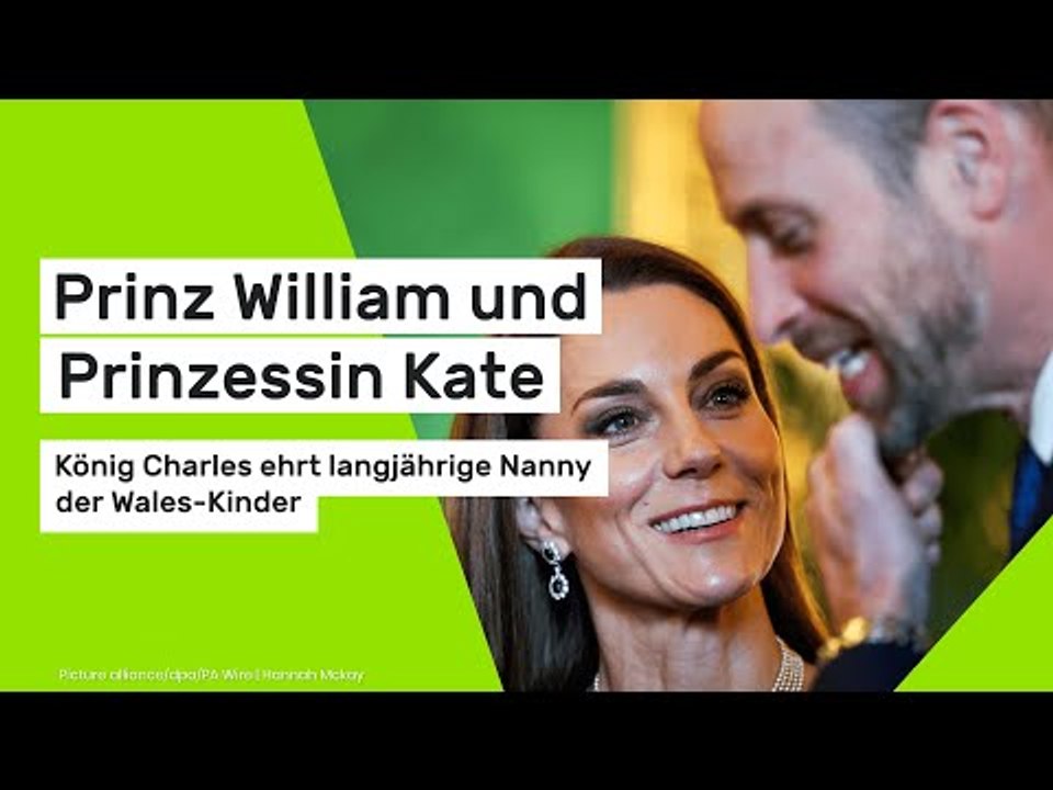 Prinz William und Prinzessin Kate: König Charles ehrt langjährige Nanny der Wales-Kinder
