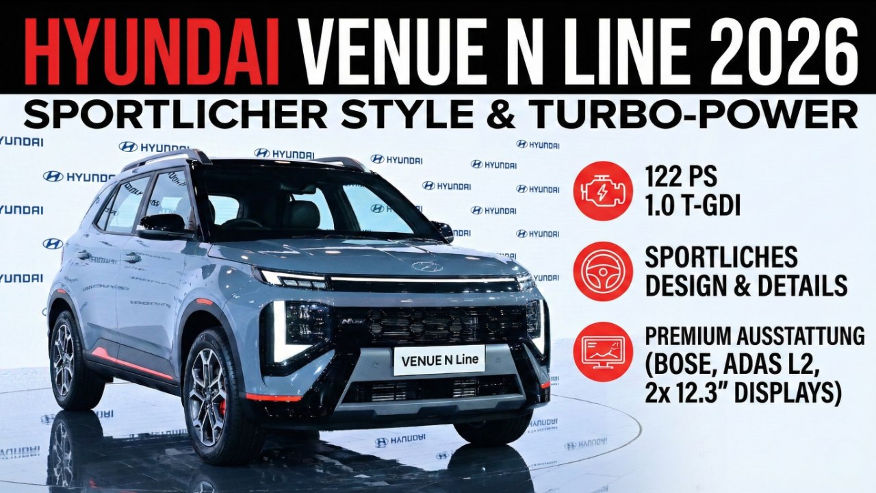 Venue N Line 2026 im Check: 1.0 T-GDI, DCT & fettes Innenleben