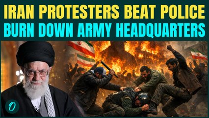Iran Protesters BEAT Khamenei’s Police on Streets | Students BURN Army HQ in Western Iran On CAM