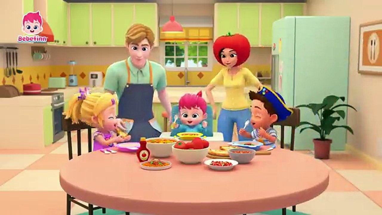 Hola, I'm Tomato 🍅ㅣFood Song for KidsㅣFive Little Series CompilationㅣBebefinn Nursery Rhymes