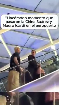 Video: el tenso episodio que vivieron Icardi y la China Suárez antes de viajar