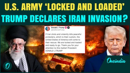 BIG BREAKING: Trump Warns U.S. ARMY Intervention in Iran After Deadly Crackdown on Protesters