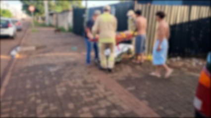 Ao pular mureta, jovem fica ferido na Avenida Piquiri